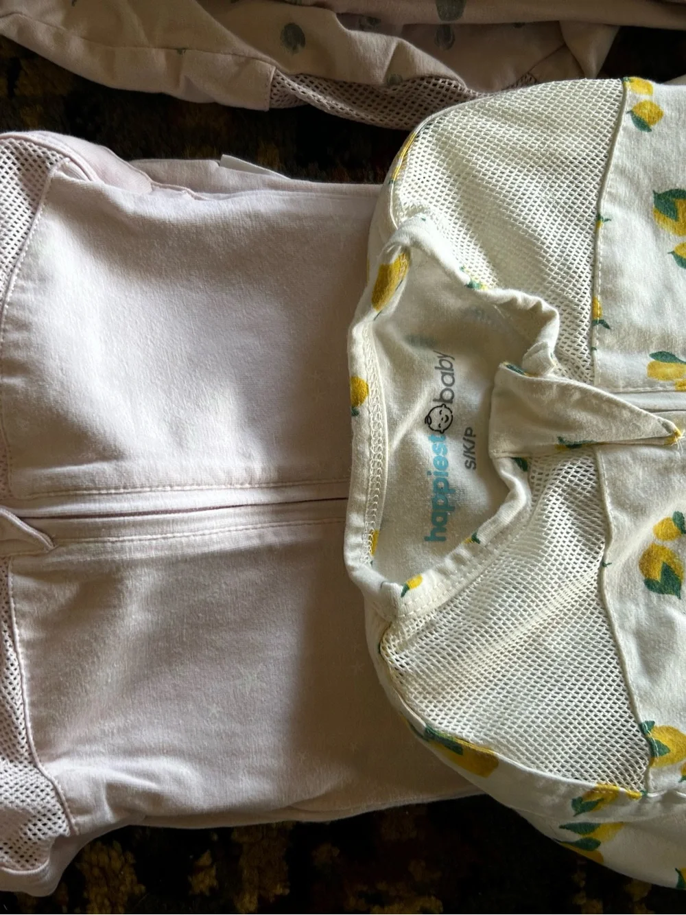 Assorted Baby Sleep Sacks Pack - Pink Floral, Cream, Lemon Print